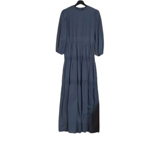 Bendigo impressions size small blue eyelet maxi dress.